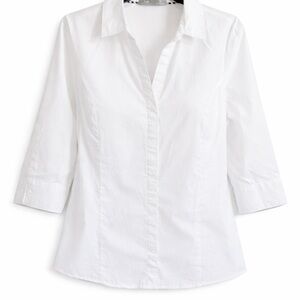 Lee Women's White Button Down Shirt